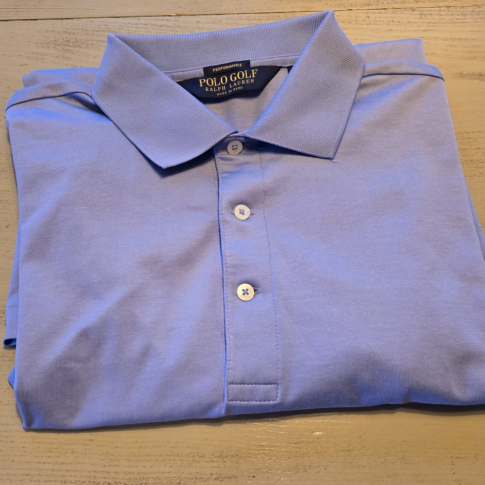 Ralph Lauren Performance Golf Polo, Periwinkle Blue, Medium
